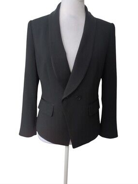 Chelsea28 Black Shawl Collar Women's Blazer